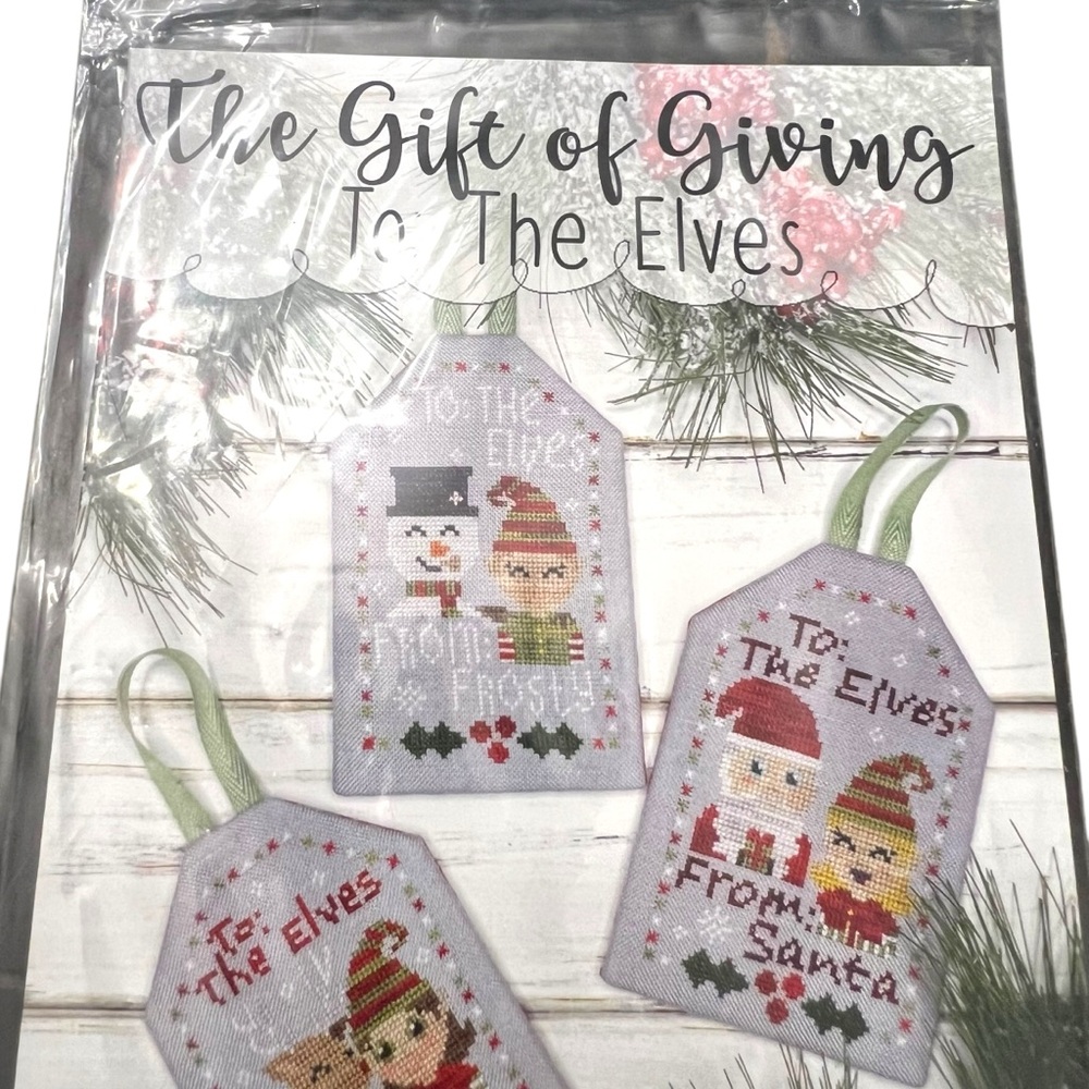 The Gift Of Giving To: The Elves Cross Stitch Pattern Christmas Pattern 69 NEW - Picture 2 of 6